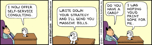 Dilbert on consultants